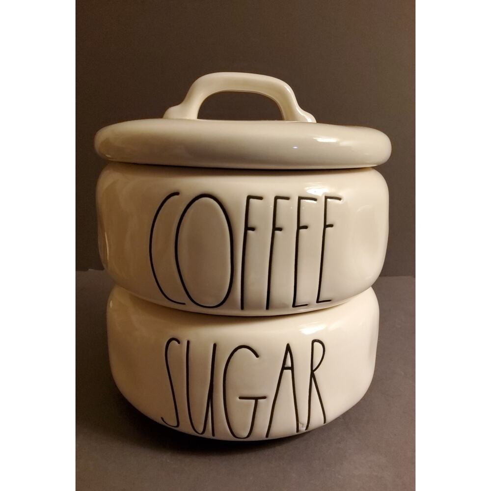 Rae Dunn Ceramic Coffee and Sugar Container